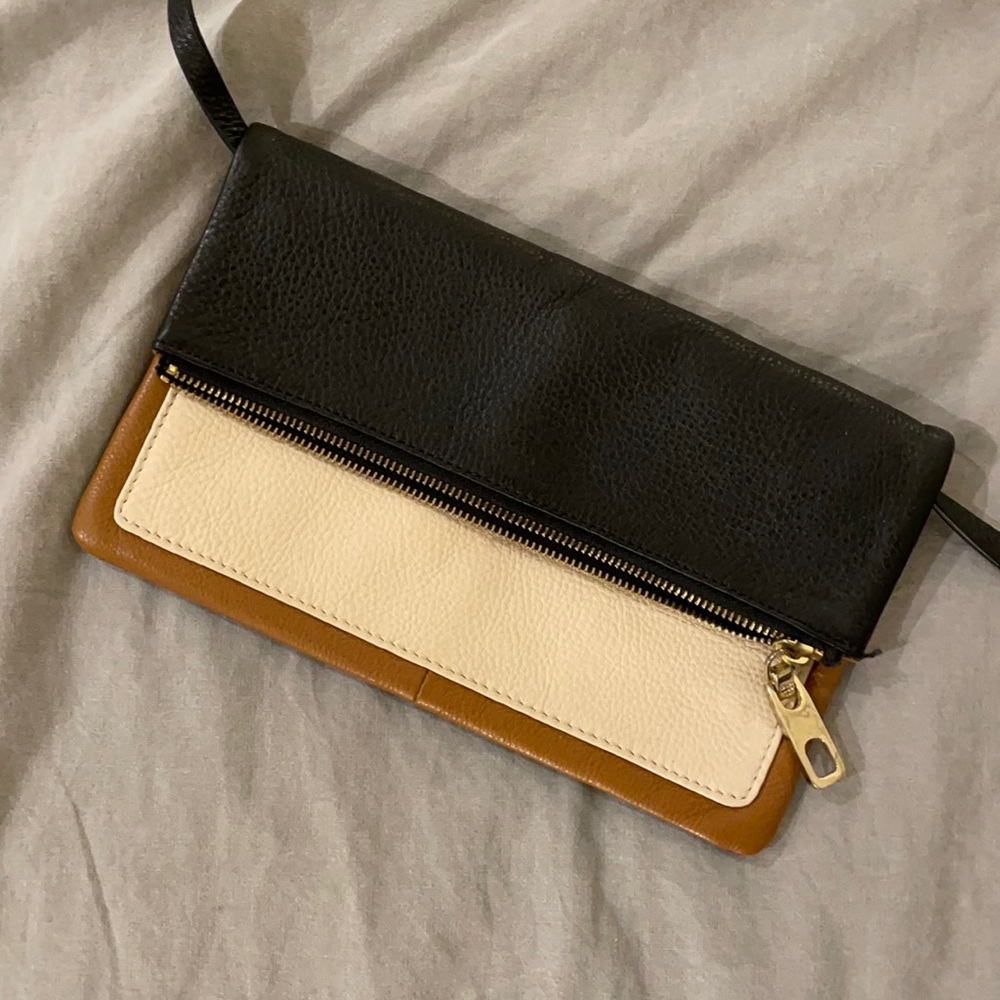 2/$20 Faux Leather Crossbody Flap Bag